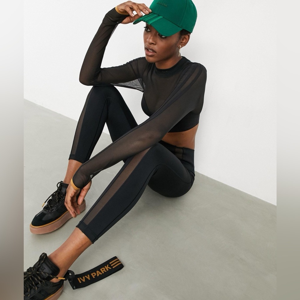 Adidas Ivy Park 2pc set top and leggings size L - Picture 4 of 16